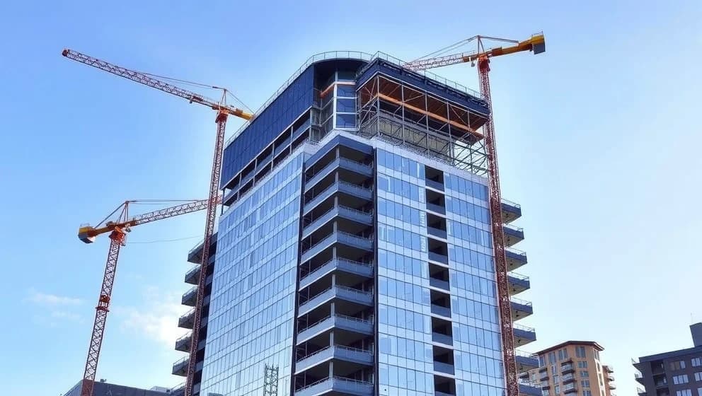 Dallas Tower Solna när det byggdes